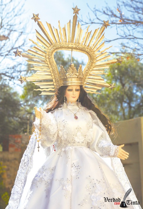 La imagen de la virgen de Chaguaya.